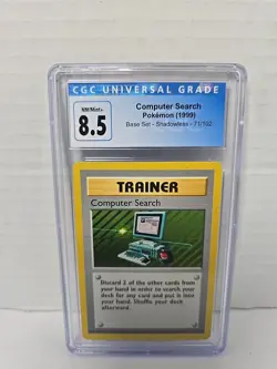COMPUTER SEARCH CGC 8.5 1999 POKEMON BASE SET SHADOWLESS 1ST EDITION #71/102 - Image 2
