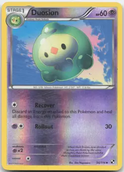 Duosion 56/114 Black and White Pokemon Card LP - Image 1
