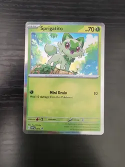 2023 Pokemon Sprigatito 001 Sv: Scarlet & Violet Promo Cards Holo - Image 1