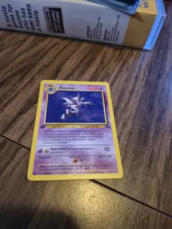 Pokemon TCG 1st Edition Haunter 21/62 Fossil Set Non Holo Rare 1999 WOTC VTG LP - Image 1