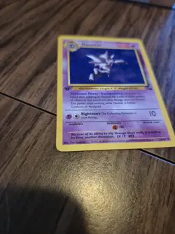 Pokemon TCG 1st Edition Haunter 21/62 Fossil Set Non Holo Rare 1999 WOTC VTG LP - Image 2