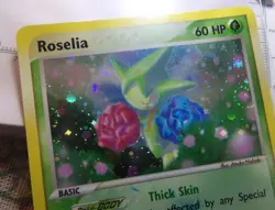 Roselia ⭐ 9/97 Rare Dragon EX Holo swirl Pokemon - Image 1