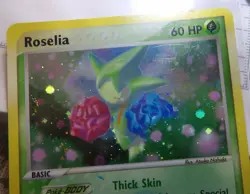 Roselia ⭐ 9/97 Rare Dragon EX Holo swirl Pokemon - Image 3