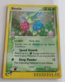 Roselia ⭐ 9/97 Rare Dragon EX Holo swirl Pokemon - Image 4
