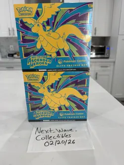 Pokemon TCG - Ascended Heroes Pokemon Center ETB Elite Trainer Box Lot 2 IN-HAND - Image 1