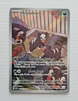 Pokemon TCG Obsidian Flame - Houndour 204/197 Illustration Rare Holo (2023) NM - Image 1