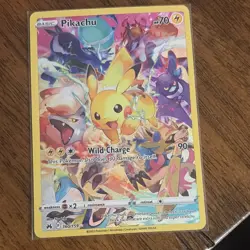 Pokemon Pikachu Secret Rare 160/159 Crown Zenith Full Art Holo Basic EN 2023 - Image 1