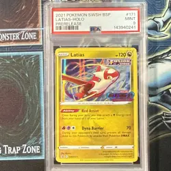 2021 POKEMON SWSH BLACK STAR PROMO PRERELEASE #171 LATIAS-HOLO PSA 9 - Image 1