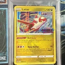2021 POKEMON SWSH BLACK STAR PROMO PRERELEASE #171 LATIAS-HOLO PSA 9 - Image 2