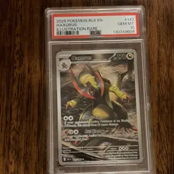 Pokemon Haxorus Illustration Rare 147/086 Sv: Black Bolt Holo PSA 10 EN 2025 - Image 1