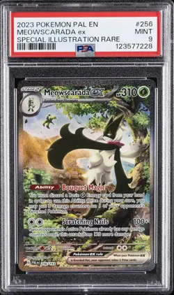2023 POKEMON PAL EN-PALDEA EVOLVED #256 MEOWSCARADA EX PSA 9 - Image 1