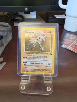 Pokemon TCG Hitmonlee 7/62 Fossil Set Holo Rare Unlimited - Image 3