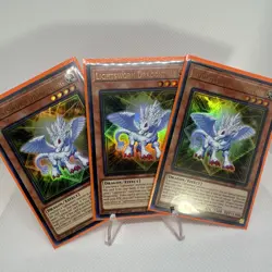 Yugioh! Lightsworn Dragonling LEDE-EN023 Ultra Rare 1st Edition NM PLAYSET 3x - Image 1