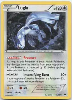 Lugia 078/124 Cracked Ice Holo Pokemon Card HP - Image 1