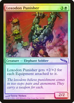 Loxodon Punisher FOIL Mirrodin NM White Rare MAGIC THE GATHERING CARD ABUGames - Image 1