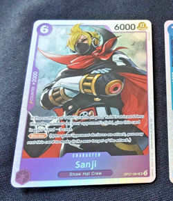 ONE PIECE ENGLISH CARD HOLO GAME CARTE Sanji OP07-064 EN NM - Image 1
