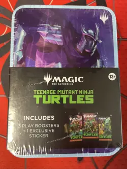 MTG Teenage Mutant Ninja Turtles Shredder Tin New Sealed 3 TMNT Play Packs - Image 1