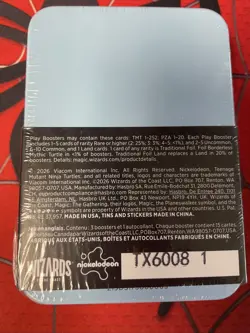 MTG Teenage Mutant Ninja Turtles Shredder Tin New Sealed 3 TMNT Play Packs - Image 2