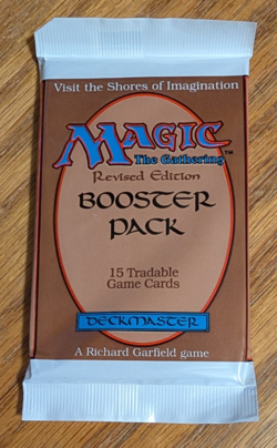 MTG - Revised Booster Pack - Magic the Gathering, Factory Sealed 1994 - Image 1