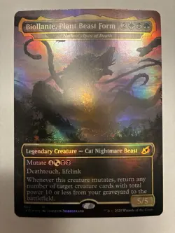 MTG Magic IKO Ikoria Foil Mythic English BIOLLANTE, PLANT BEAST FORM NM - Image 1