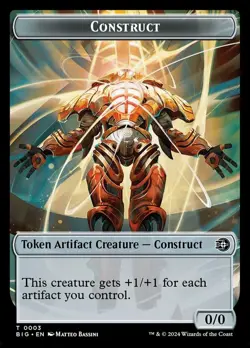 Construct Token Light Play, English Magic the Gathering MTG Outllaws of Thunder - Image 1
