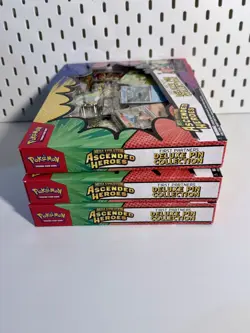 3X Pokemon TCG Ascended Heroes First Partner Deluxe Pin Collection New & Sealed - Image 5