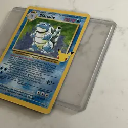 Blastoise 2/102 Celebrations Holo Rare Base Set 25th Anniversary Pokemon Card - Image 4