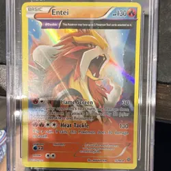 The Pokemon Company Entei 15/98 Ancient Origins Holo Rare CGC 9 Θ Double 130 HP - Image 2