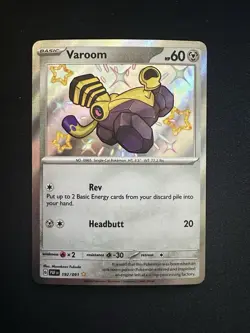 Pokemon TCG Varoom Scarlet & Violet: Paldean Fates 192/091 Holo Shiny Rare NM - Image 1