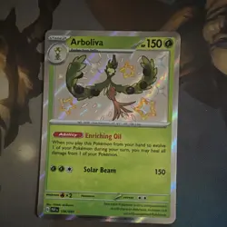 Pokemon TCG Arboliva 104/091 SV: Paldean Fates Shiny Rare Holo - Image 1
