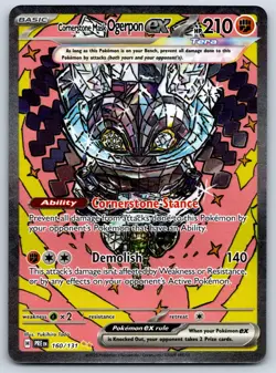 Cornerstone Mask Ogerpon ex Prismatic Evolutions 160/131 Pokemon Ca - Image 1