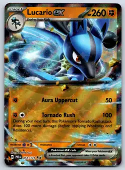 Lucario ex - SV Prismatic Evolutions 051/131 Pokemon Card NM - Image 1