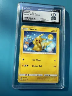 1/1 World Breaker Unified Minds Pikachu Pokemon Card 56/236 - Image 1