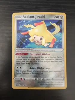 2022 Pokemon Radiant Jirachi 120/195 Sword & Shield - Silver Tempest Holo - Image 1
