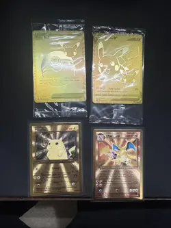 Pokemon Celebration Gold Metal Charizard & Pikachu Cards 25th Anniversary Sealed - Image 1