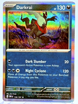 Darkrai 136/197 Rare Obsidian Flames Pokemon Holo NEAR MINT - Image 1