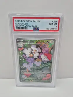 Maushold - Illustration Rare SV02: Paldea Evolved 226/193 PSA 8 Pokemon - Image 1