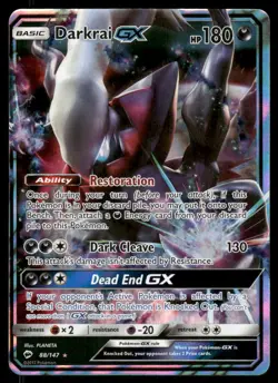 Pokemon Cards Darkrai GX 88/147 Burning Shadows Holo Rare GX NM - Image 1