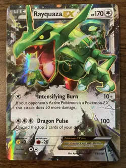 Pokemon Rayquaza EX Ultra Rare 75/108 Roaring Skies - Image 1