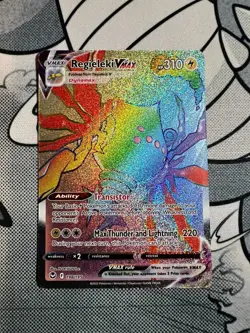 Regieleki VMAX 198/195 - Silver Tempest Rainbow Secret Rare - Pokemon TCG NM/M - Image 1
