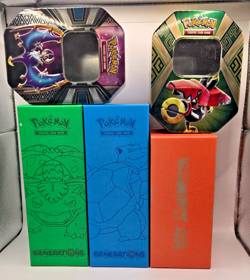 EMPTY Pokemon Elite Trainer Boxes 3 & Tins 2 NO CARDS - Image 1