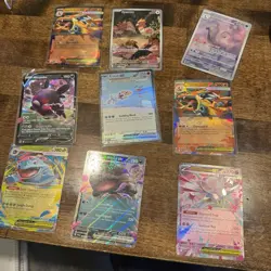 POKEMON CARD LOT COLLECTION 63 CARDS OVER 230 DOLLAR VALUE MODERN AR FULL ART EX - Image 2