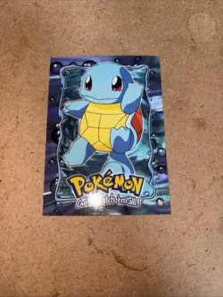SQUIRTLE 07 E7 OF 12 TOPS POKEMON CARD THE FIRST MOVIE BLUE LOGO - Image 1