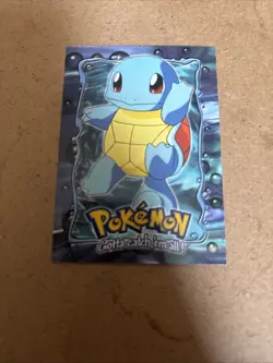 SQUIRTLE 07 E7 OF 12 TOPS POKEMON CARD THE FIRST MOVIE BLUE LOGO - Image 2