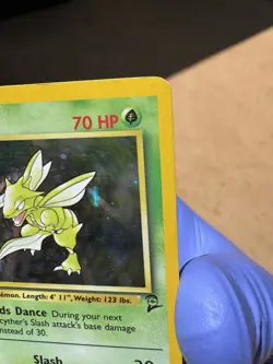 Pokemon Scyther TCG Jungle Holo Card 17/130 LP Swirl - Image 5