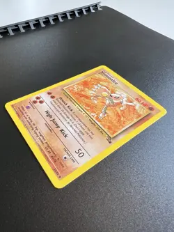 Hitmonlee 22/62 Fossil Set Unlimited 1999 Pokemon Card Rare NM - Image 4