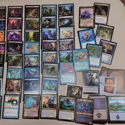Commander Magic Deck MTG Cards = ALL 100 *MERFOLK* Beats you Black 'n' Blue Fun - Image 2