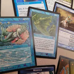 Commander Magic Deck MTG Cards = ALL 100 *MERFOLK* Beats you Black 'n' Blue Fun - Image 5
