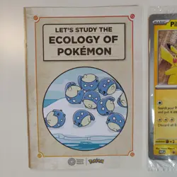 Pokemon x Natural History Museum Jumbo Pikachu Promo Card and Ecology Booklet - Image 3
