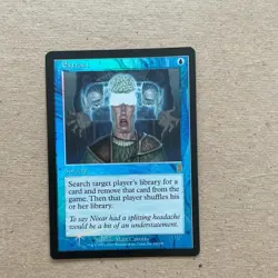 Wizards of the Coast Magic: The Gathering Extract Blue Foil Sorcery Card - Image 1